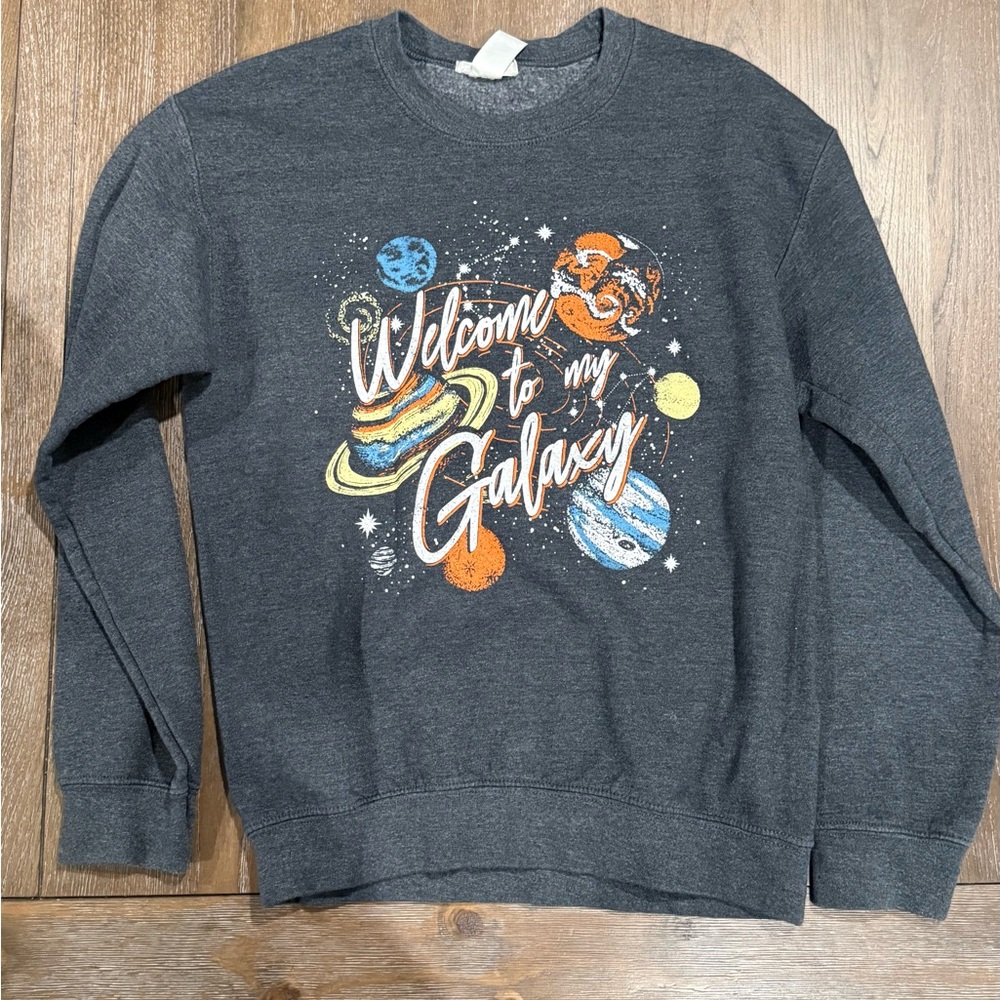 Altar'd State Gray Graphic Sweatshirt